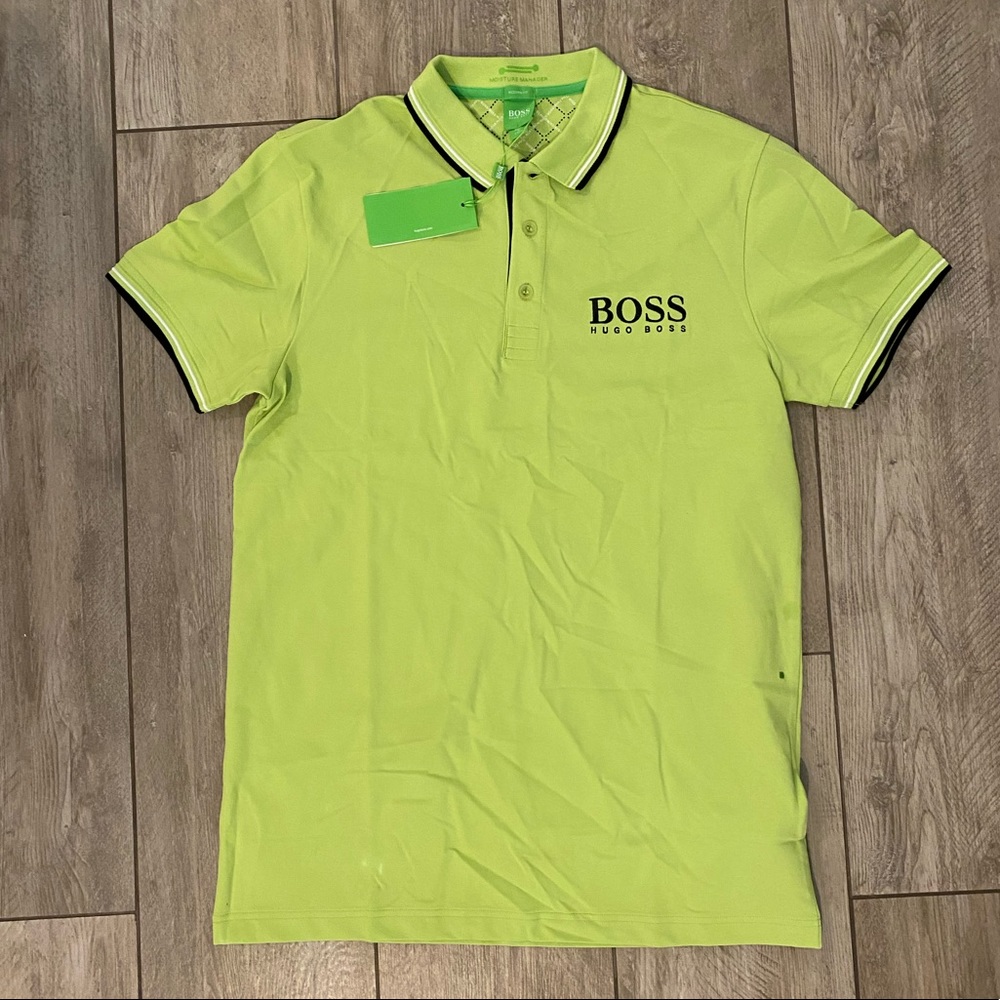 NWT Green Hugo boss golf polo